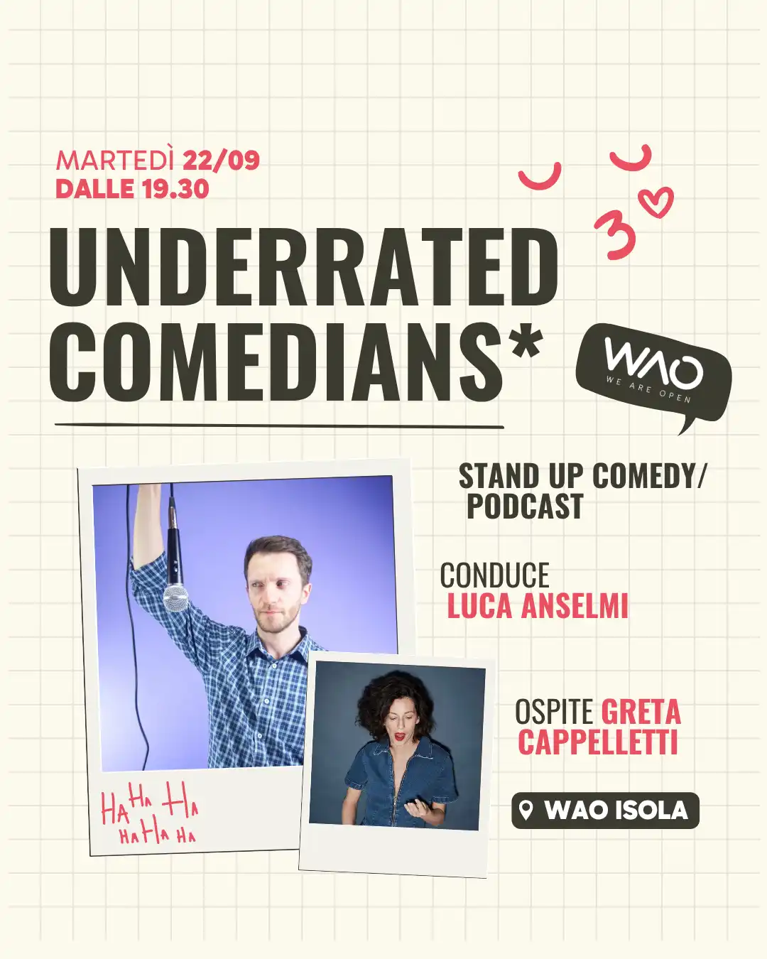 Underrated comedians: Stand Up Comedy con Luca Anseli